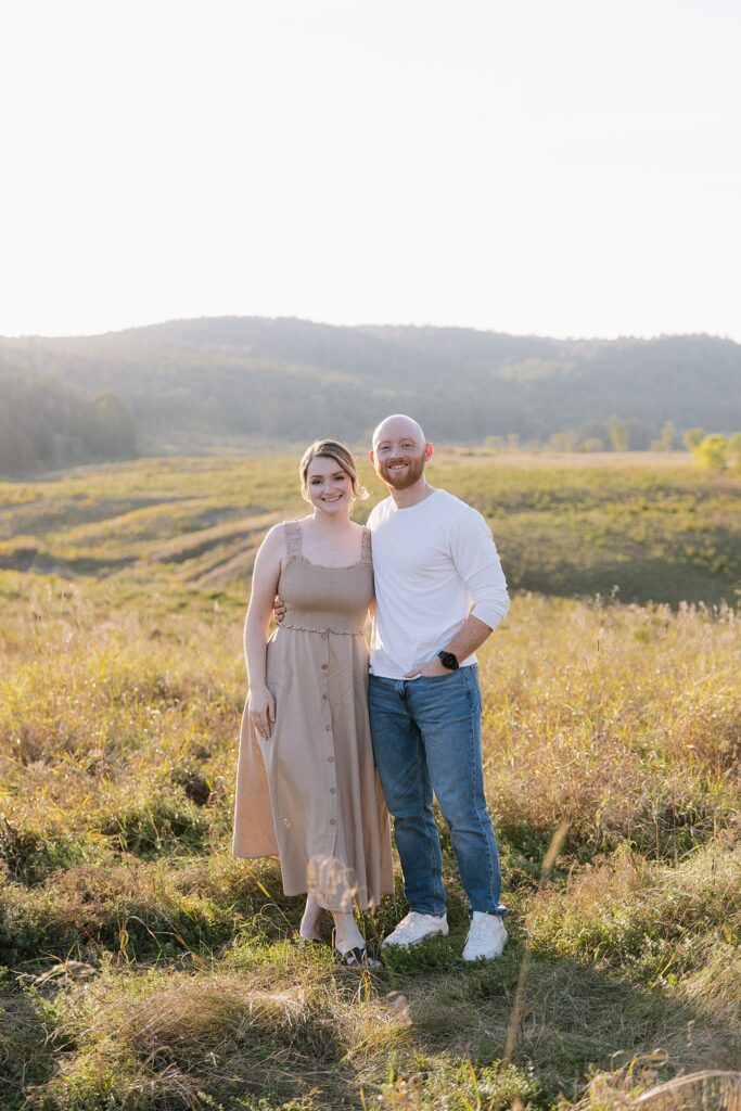 Rosie and Nick in Gatineau Park late September for a sunset engagement session.