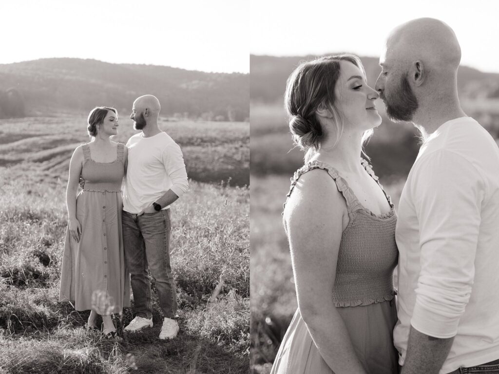 Rosie and Nick in Gatineau Park late September for a sunset engagement session.