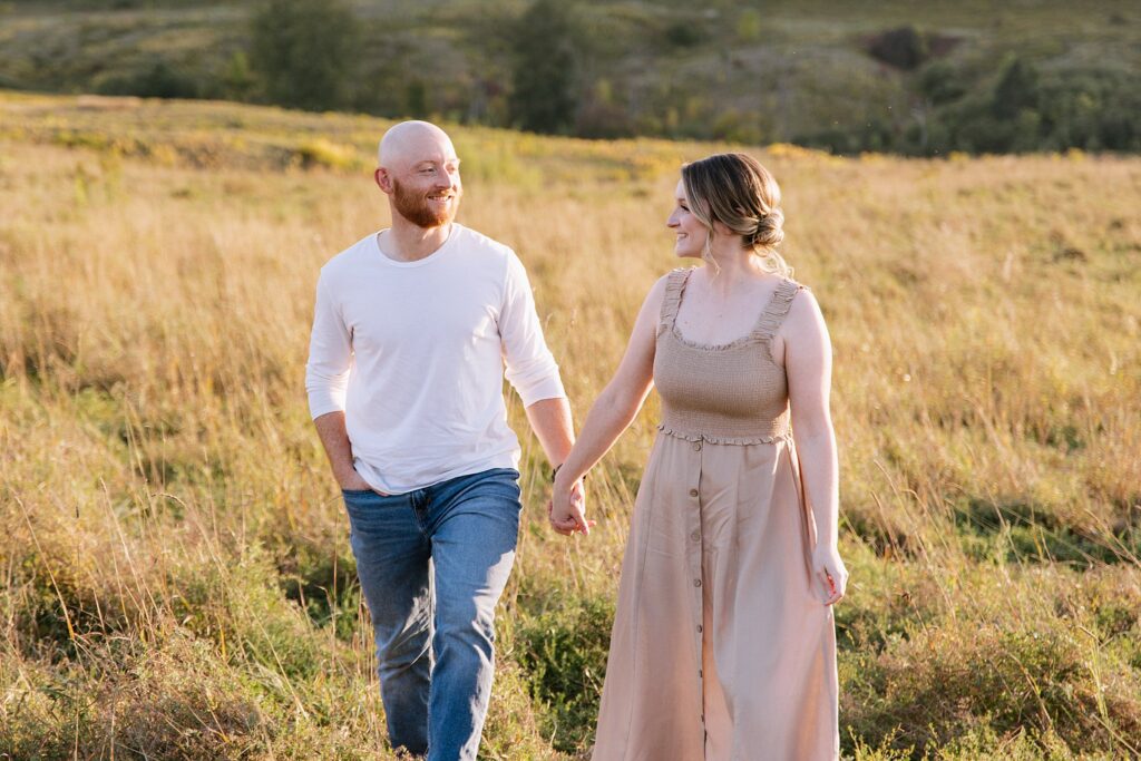 Rosie and Nick in Gatineau Park late September for a sunset engagement session.