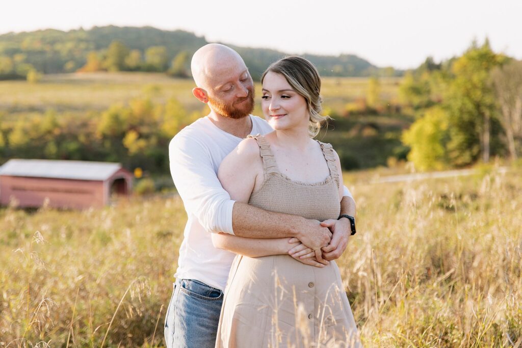 Rosie and Nick in Gatineau Park late September for a sunset engagement session.