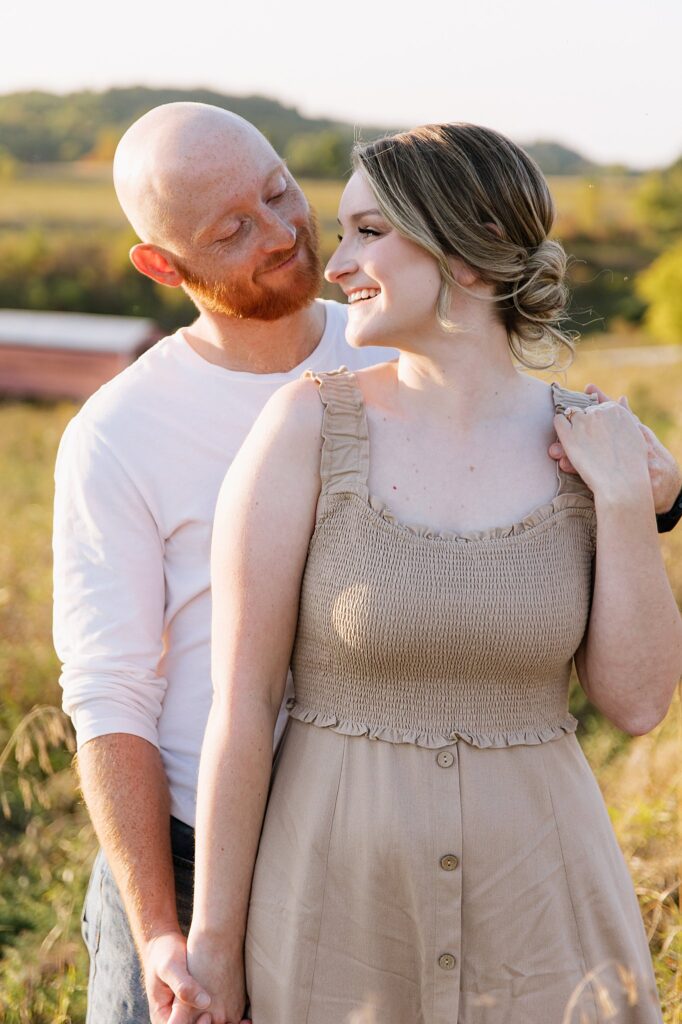 Rosie and Nick in Gatineau Park late September for a sunset engagement session.