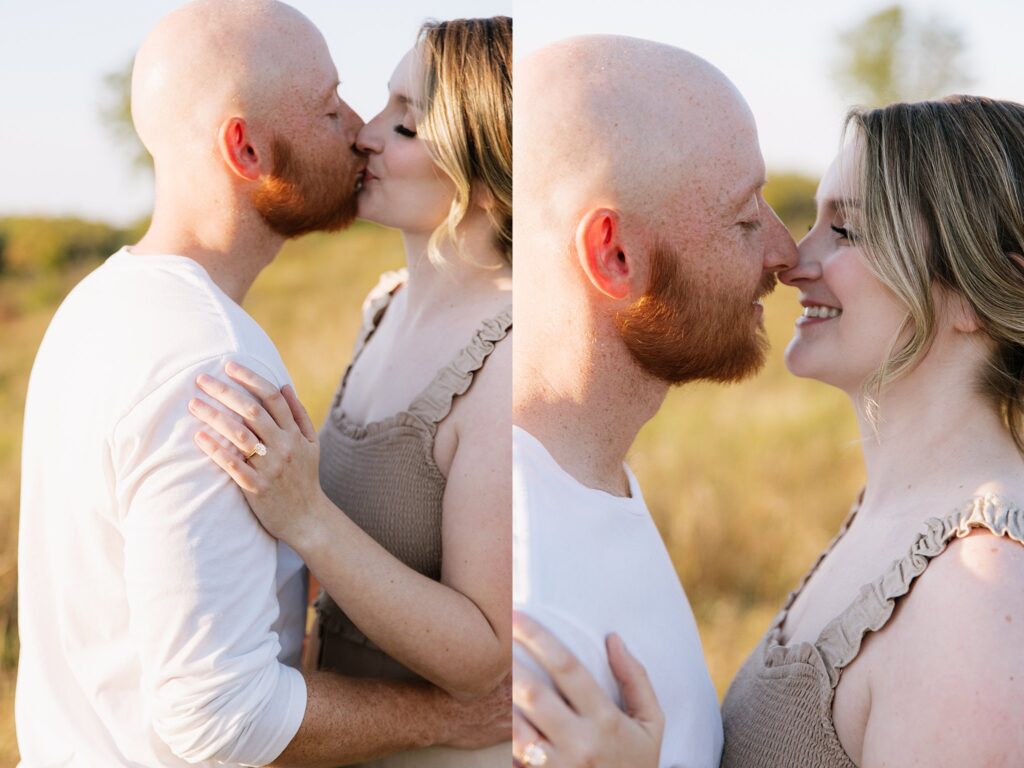 Rosie and Nick in Gatineau Park late September for a sunset engagement session.