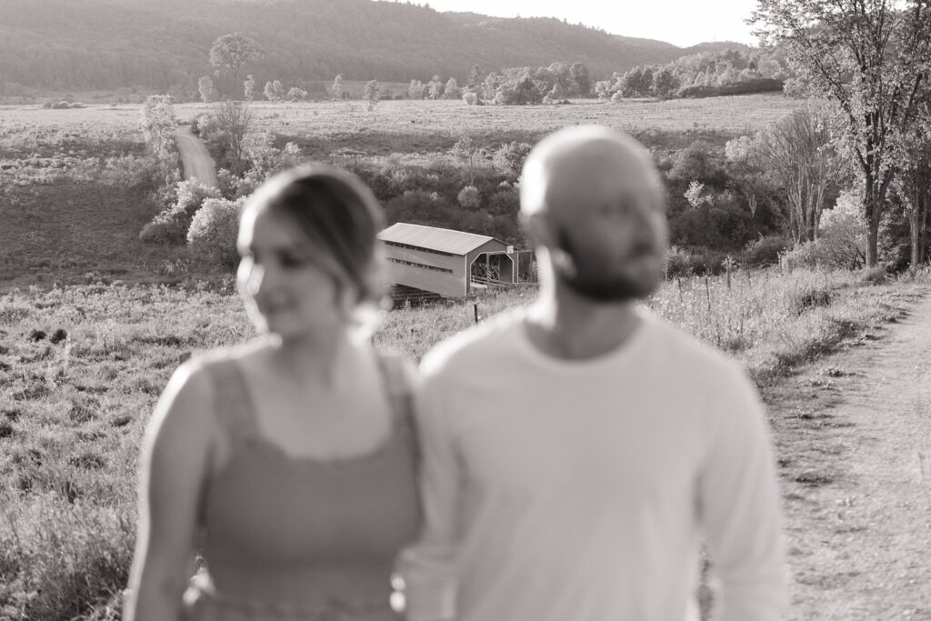Rosie and Nick in Gatineau Park late September for a sunset engagement session.