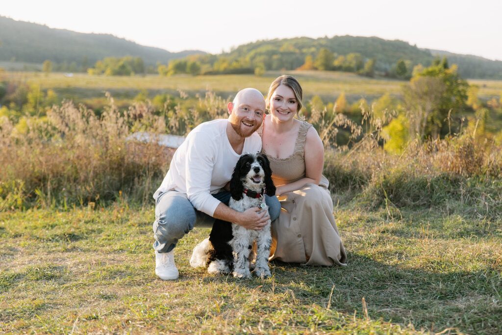 Rosie and Nick in Gatineau Park late September for a sunset engagement session.