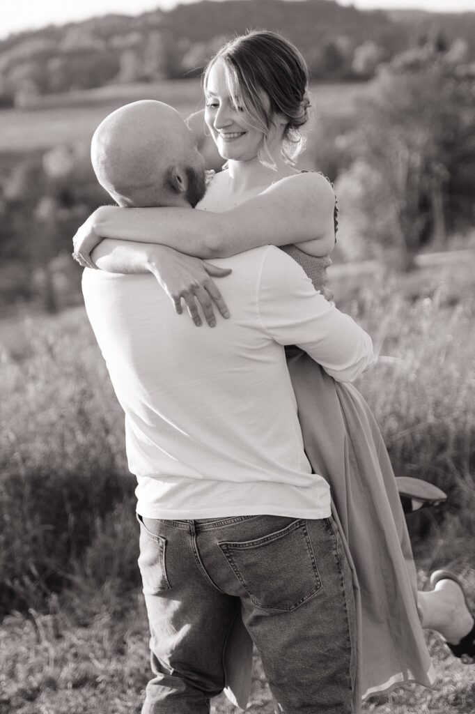 Rosie and Nick in Gatineau Park late September for a sunset engagement session.