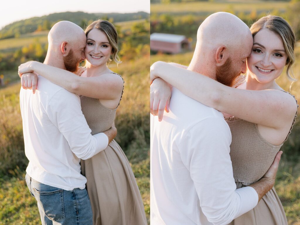 Rosie and Nick in Gatineau Park late September for a sunset engagement session.