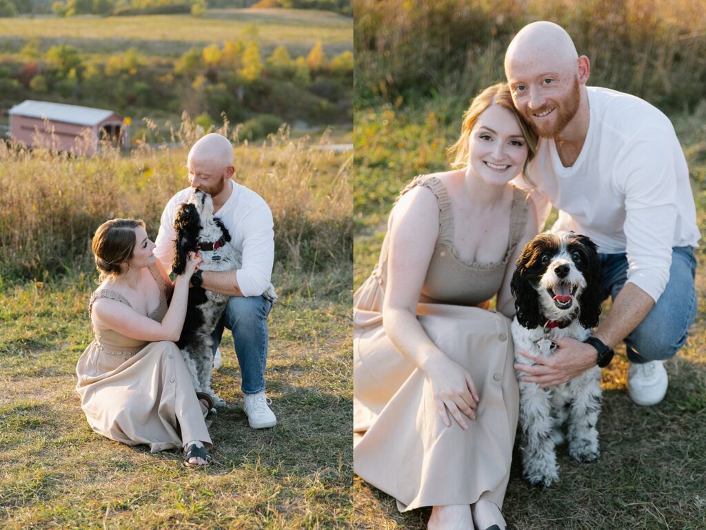Rosie and Nick in Gatineau Park late September for a sunset engagement session.