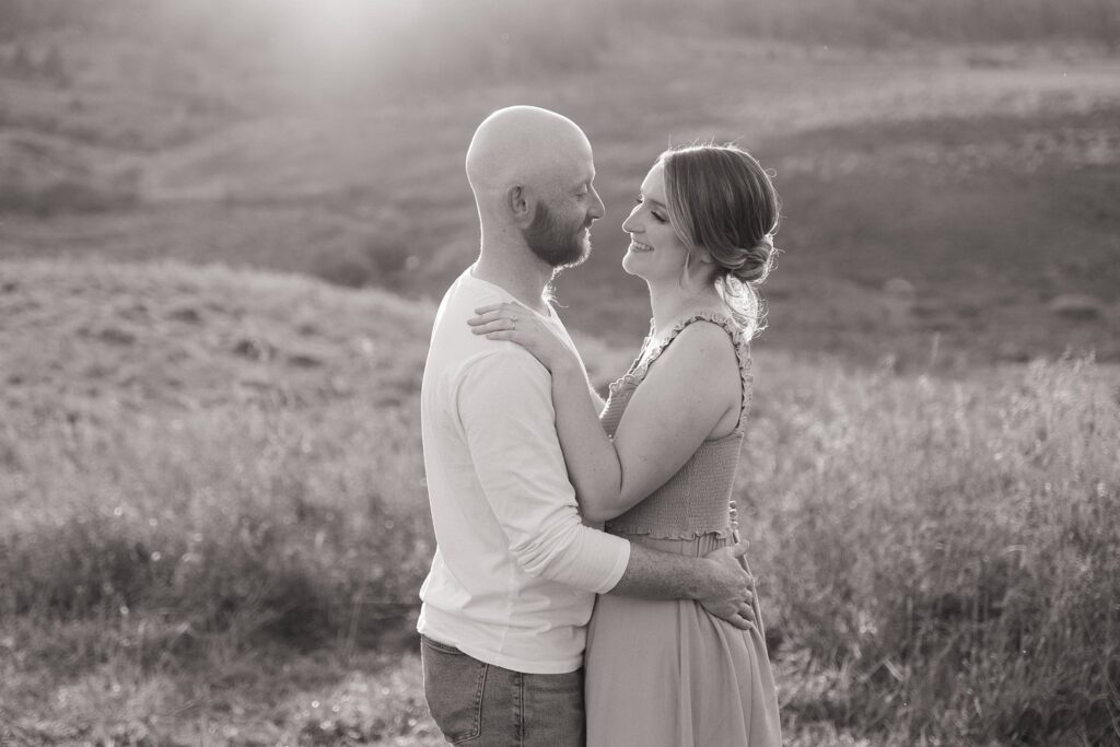 Rosie and Nick in Gatineau Park late September for a sunset engagement session.