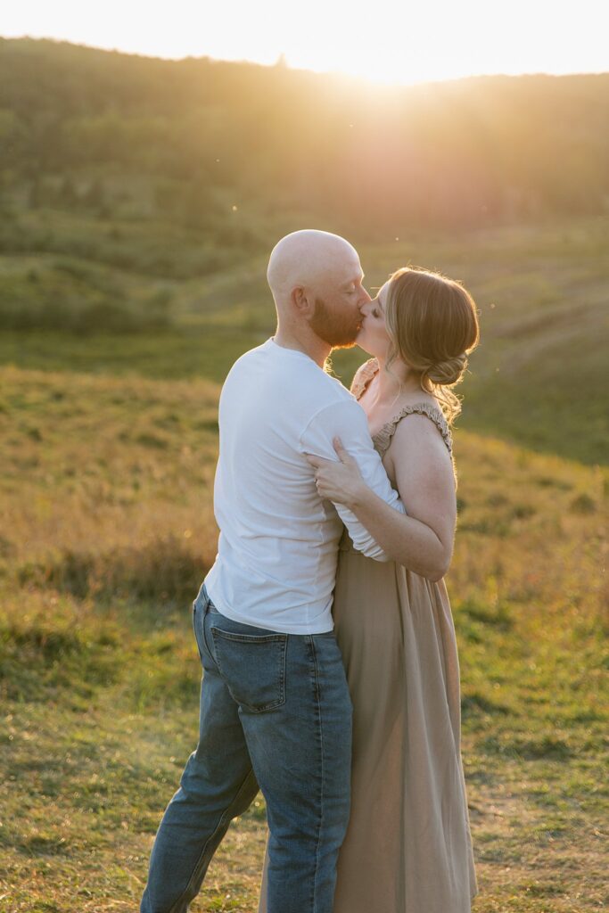 Rosie and Nick in Gatineau Park late September for a sunset engagement session.