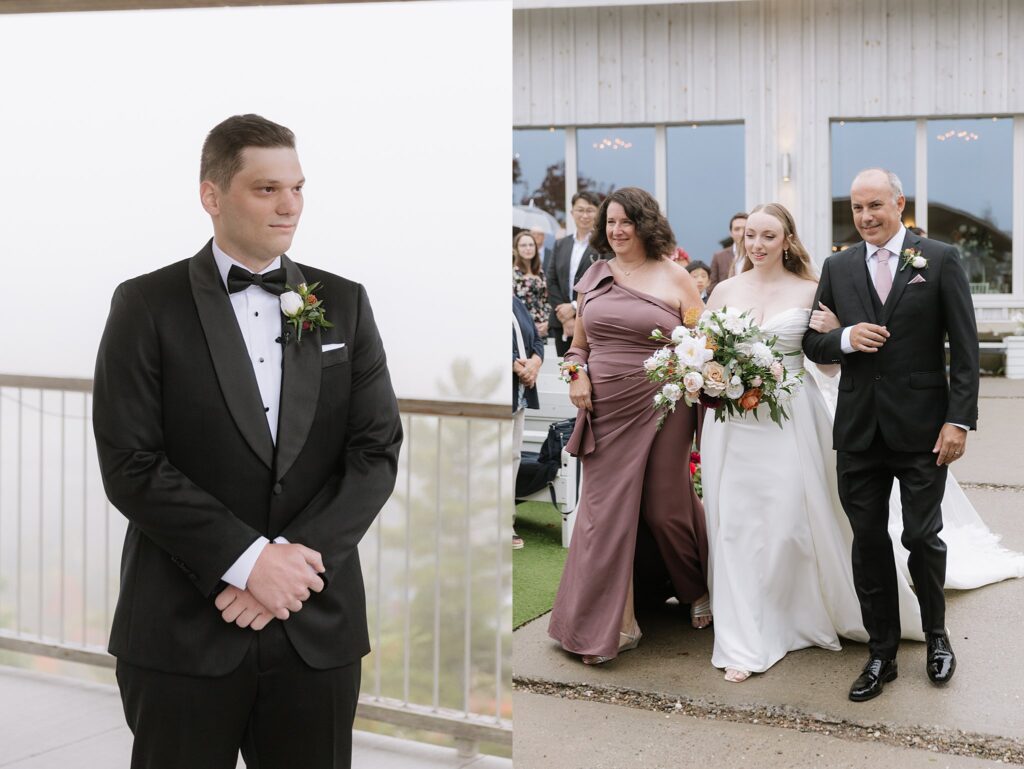 Thursday Wedding at Le Belvédère in Wakefield