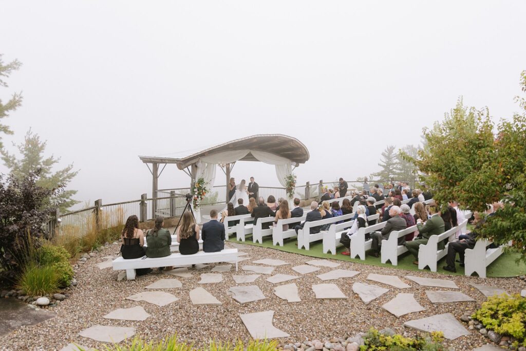 Thursday Wedding at Le Belvédère in Wakefield